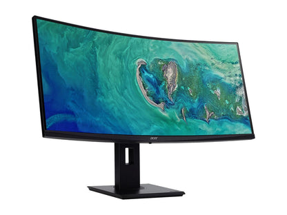 Acer ED347CKR bmidphzx 34" UW-QHD 3440 x 1440 100Hz 4ms HDMI, DisplayPort, DVI AMD FreeSync Built-in Speakers USB Hub UltraWide LED Backlit Curved Gaming Monitor