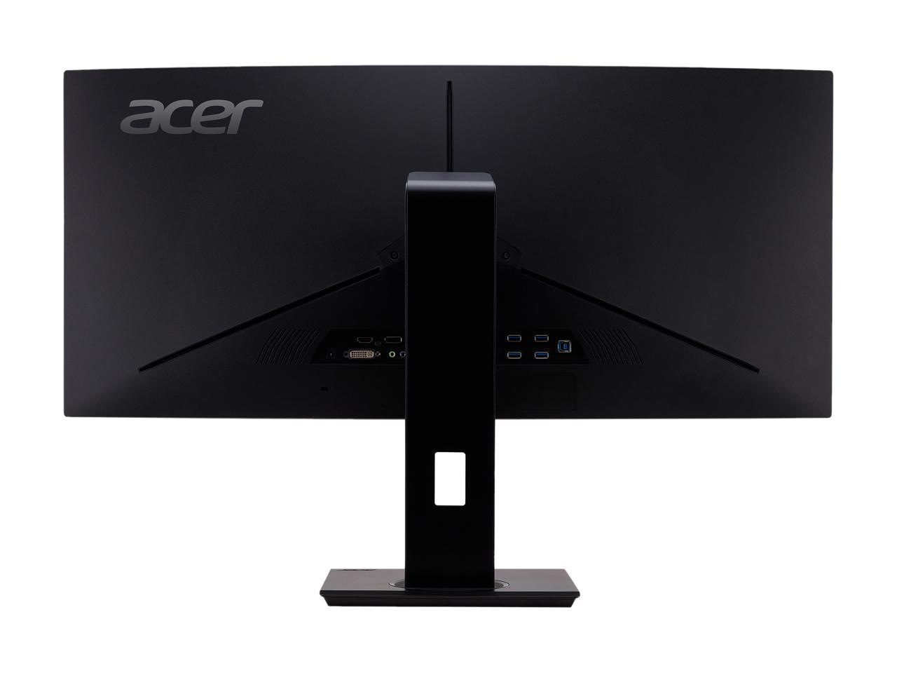 Acer ED347CKR bmidphzx 34" UW-QHD 3440 x 1440 100Hz 4ms HDMI, DisplayPort, DVI AMD FreeSync Built-in Speakers USB Hub UltraWide LED Backlit Curved Gaming Monitor