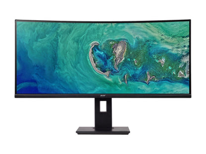 Acer ED347CKR bmidphzx 34" UW-QHD 3440 x 1440 100Hz 4ms HDMI, DisplayPort, DVI AMD FreeSync Built-in Speakers USB Hub UltraWide LED Backlit Curved Gaming Monitor