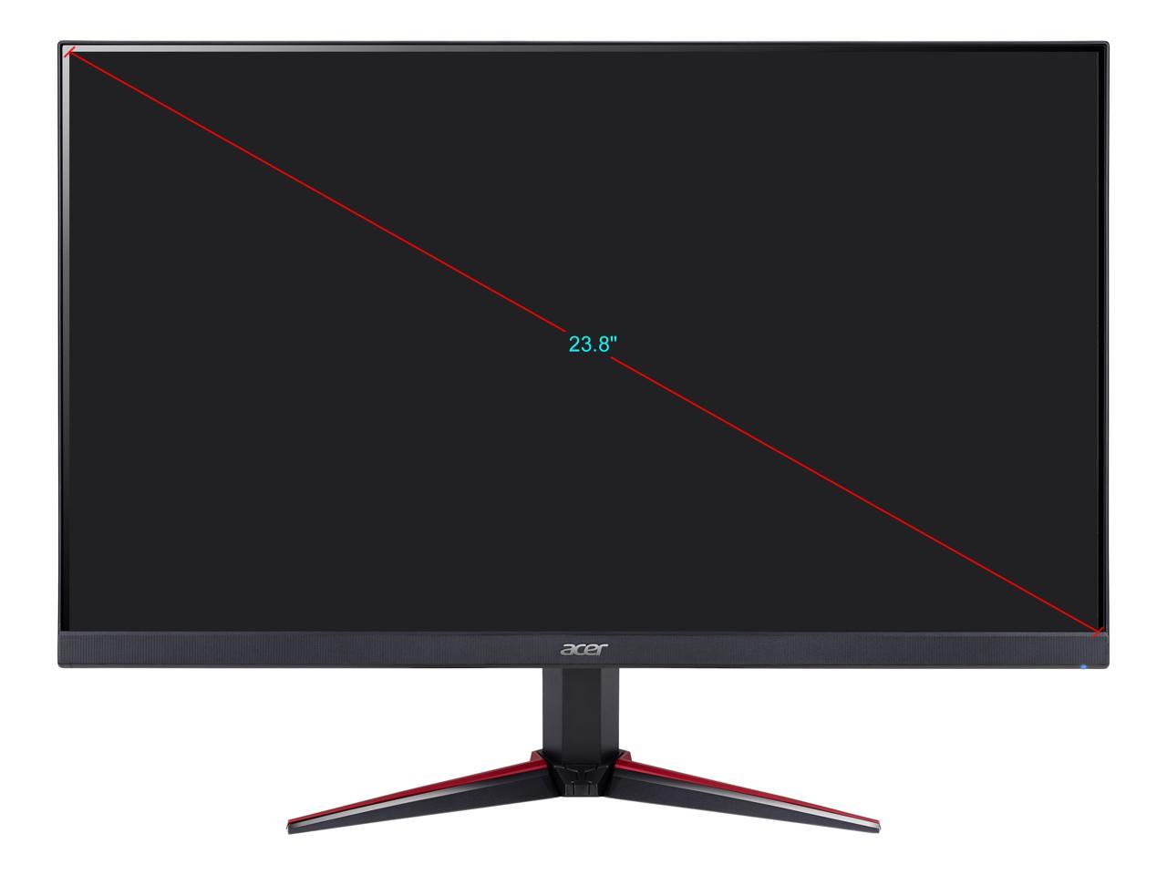 Acer Nitro Gaming Series VG240Y bmiix 24" (Actual size 23.8") Full HD 1920 x 1080 1ms 75 Hz D-Sub, 2x HDMI AMD FreeSync Built-in Speakers IPS Gaming Monitor