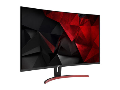 Acer Gaming Series ED323QUR Abidpx 32" (Actual size 31.5") 2560 x 1440 2K Resolution 144Hz DisplayPort HDMI DVI AMD FreeSync LED Backlit Curved Gaming Monitor