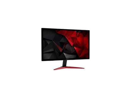 Acer KG241Q Pbiip UM.UX1AA.P01 Black / Red 23.6" LED Widescreen Gaming Monitor - 16:9 Freesync 144Hz 1ms (GTG) HDMI 300 cd/m2 ACM 100,000,000:1 (1,000:1) 2xHDMI, DisplayPort