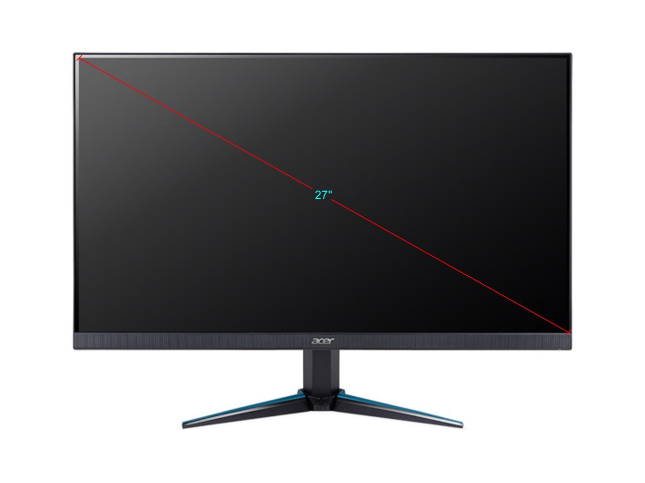 Acer VG270U bmiipx 27" Quad HD 2560 x 1440 2K 1ms (VRB) 75Hz 2xHDMI DisplayPort AMD FreeSync Built-in Speakers Backlit LED IPS Gaming Monitor