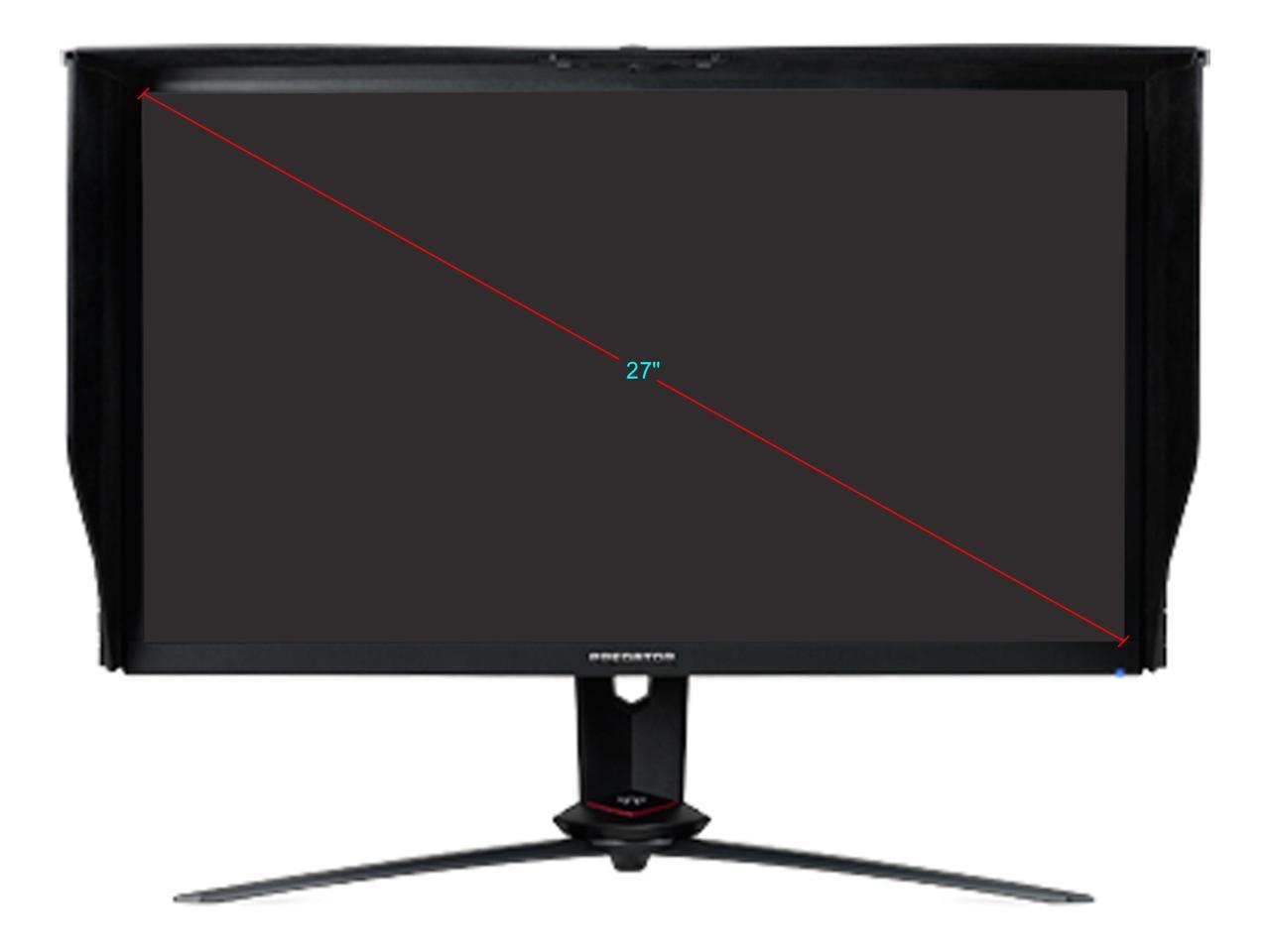 Acer Predator XB3 XB273K Sbmiprzx 27" Ultra HD 3840 x 2160 4K 4ms (GTG) 120Hz (144Hz OC) HDMI DisplayPort NVIDIA G-Sync DisplayHDR 400 Quantum Dot Built-in Speakers Backlit LED IPS Gaming Monitor