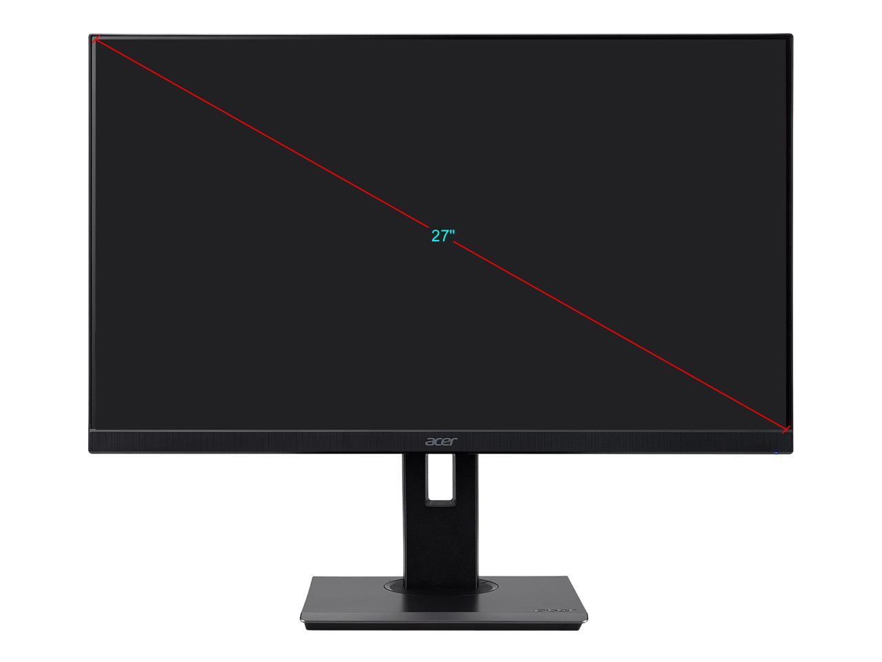 Acer B277 27" Full HD 1920 x 1080 75Hz 6ms (GTG) VGA HDMI DisplayPort AMD Adaptive SYNC Built-in Speakers LED Backlit IPS Monitor