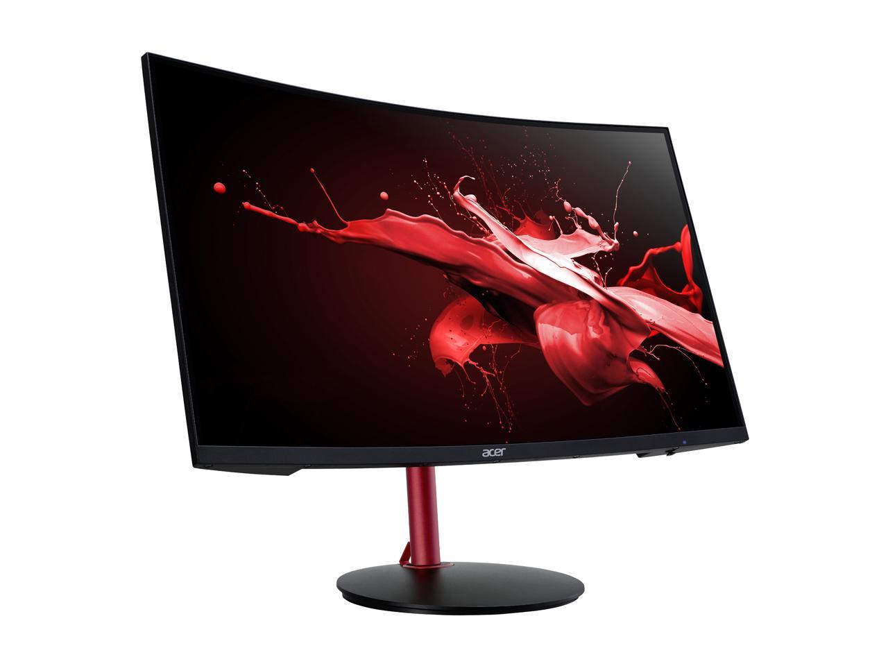 Acer Nitro XZ272U Pbmiiphx 27" WQHD 2560 x 1440 2K 165Hz 2xHDMI DisplayPort AMD Radeon FreeSync HDR 400 Built-in Speakers Anti-Glare Backlit LED Height Adjustable Curved Gaming Monitor