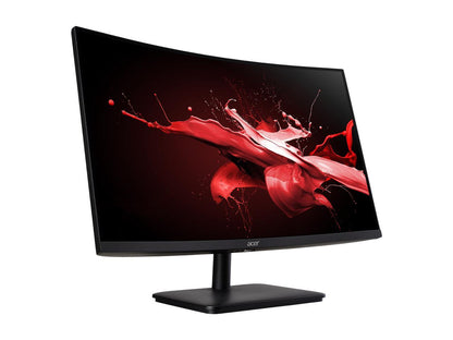 Acer ED270R 27" Black 1920 x 1080 Widescreen 16:9 165Hz Refresh Rate AMD FreeSync Premium Technology, 2x HDMI, DisplayPort Curved LED Gaming Monitor