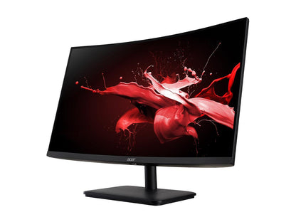 Acer ED270R 27" Black 1920 x 1080 Widescreen 16:9 165Hz Refresh Rate AMD FreeSync Premium Technology, 2x HDMI, DisplayPort Curved LED Gaming Monitor