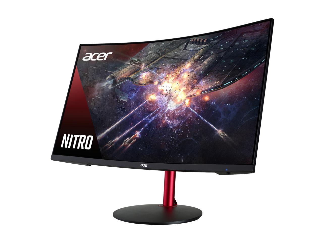 Acer Nitro XZ322Q Pbmiiphx 31.5" FULL HD 165Hz 1ms FreeSync 1500R HDMI DP Build-in-Speaker HDR400 Curved Gaming Monitor w/ Height Adjustable