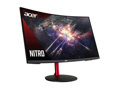 Acer Nitro XZ322Q Pbmiiphx 31.5" FULL HD 165Hz 1ms FreeSync 1500R HDMI DP Build-in-Speaker HDR400 Curved Gaming Monitor w/ Height Adjustable