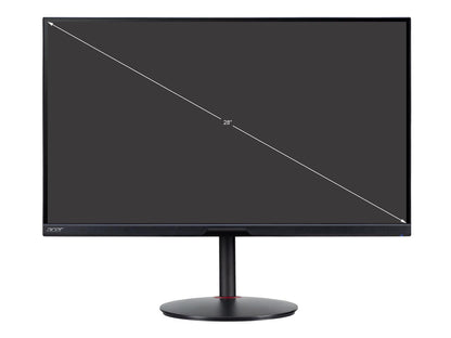 Acer Nitro XV282K KVbmiipruzx 28" 3840x2160 UHD IPS 144Hz 1ms VESA Certified HDR400 DCI-P3 90% FreeSync Premium, HDMI2.1 DisplayPort USB Type-C, Tilt Swivel Pivot Height Adjust Speaker Gaming Monitor