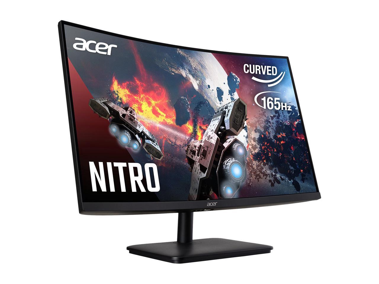 Acer ED0 ED270R Sbiipx 27" Full HD 1920 x 1080 165 Hz HDMI, DisplayPort, Headphone FreeSync Premium (AMD Adaptive Sync) Curved Gaming Monitor