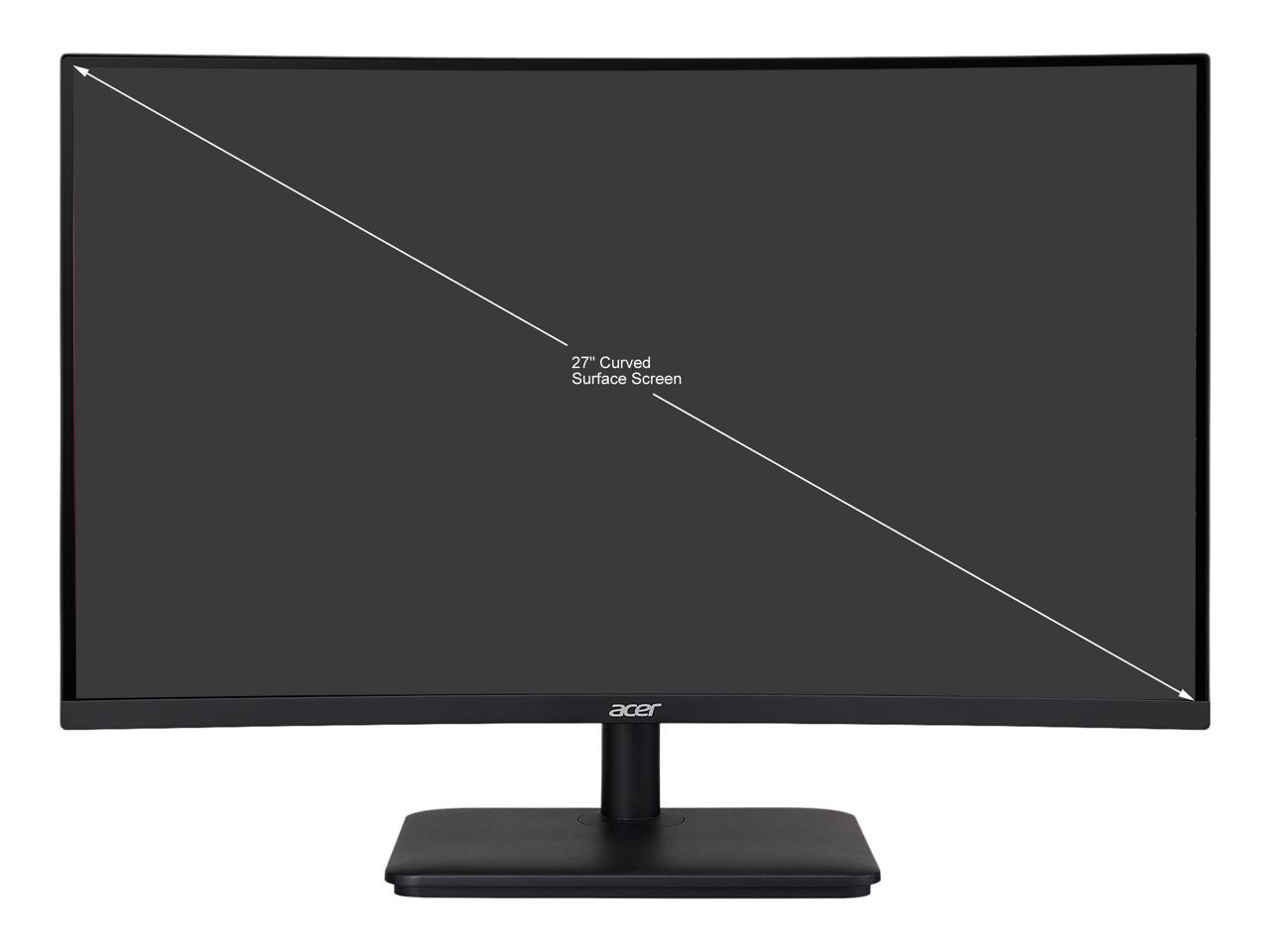 Acer ED0 ED270R Sbiipx 27" Full HD 1920 x 1080 165 Hz HDMI, DisplayPort, Headphone FreeSync Premium (AMD Adaptive Sync) Curved Gaming Monitor