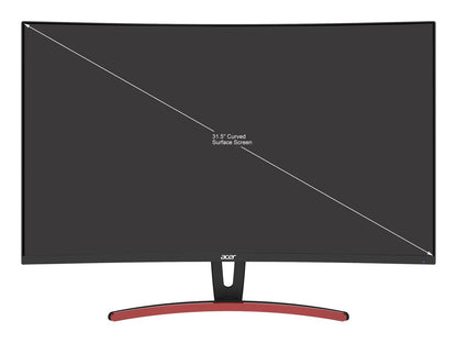 Acer ED323QU Pbmiipx 32" (31.5" Viewable) QHD 2560 x 1440 (2K) 165 Hz HDMI, DisplayPort, Audio FreeSync (AMD Adaptive Sync) Curved Gaming Monitor