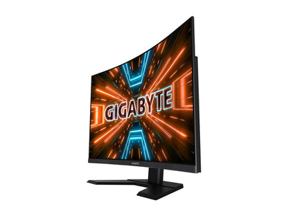 GIGABYTE G32QC 32" 165Hz 1440P Curved Gaming Monitor, 2560 x 1440 VA 1500R Display, 1ms(MPRT), 94% DCI-P3, VESA Display HDR400, FreeSync Premium Pro, 1x Display Port 1.2, 2x HDMI 2.0, 2x USB 3.0