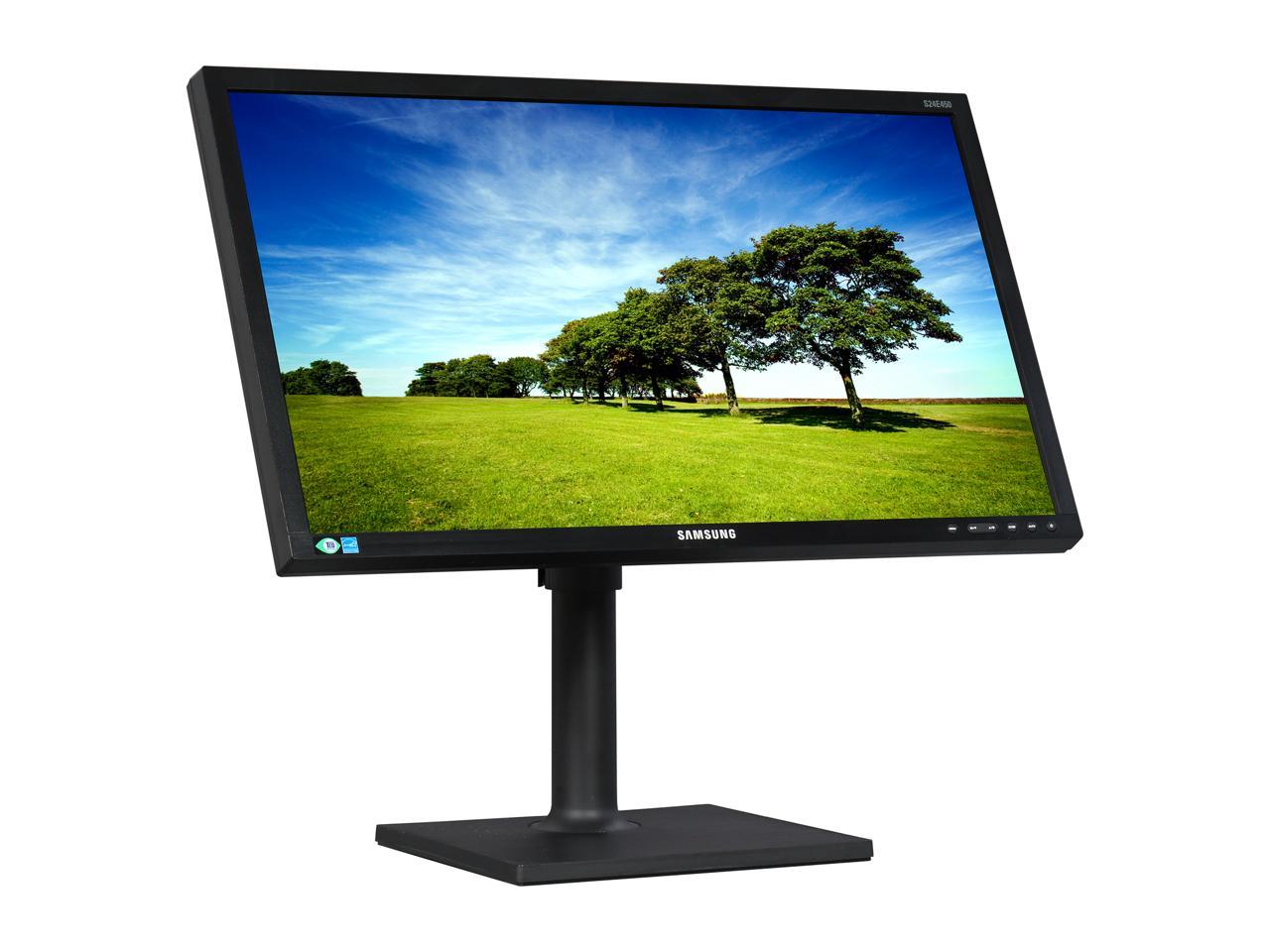 SAMSUNG SE450 Series S24E450D 24" Full HD 1920 x 1080 5ms VGA DVI DisplayPort Flicker-Free Eye Saver Mode Mega Dynamic Contrast Ratio LED Backlit LCD Monitor