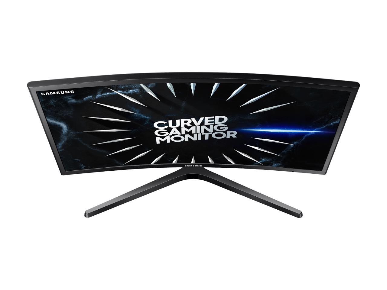 Samsung C24RG50 24" 1920 x 1080 Full HD Resolution 144Hz HDMI DisplayPort Eye-Saver Mode Flicker-Free Technology LED Backlit Curved Gaming Monitor