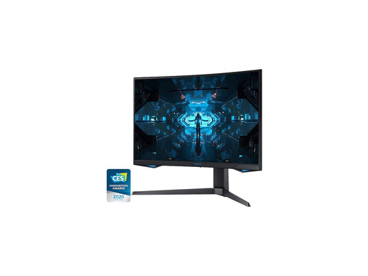 SAMSUNG Odyssey G7 C27G75T 27" Quad HD 2560 x 1440 2K 240Hz 1ms 2 x DisplayPort, HDMI G-Sync Compatible Flicker-Free Backlit LED Curved Gaming Monitor
