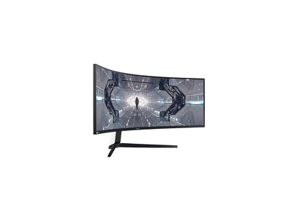 SAMSUNG Odyssey G9 Series C49G97T 49" Dual QHD 5120 x 1440 2K 1ms (GTG) 240Hz HDMI, 2x DisplayPort, 2x USB 3.0 AMD FreeSync and G-Sync Compatible Curved DisplayHDR 1000 QLED Gaming Monitor