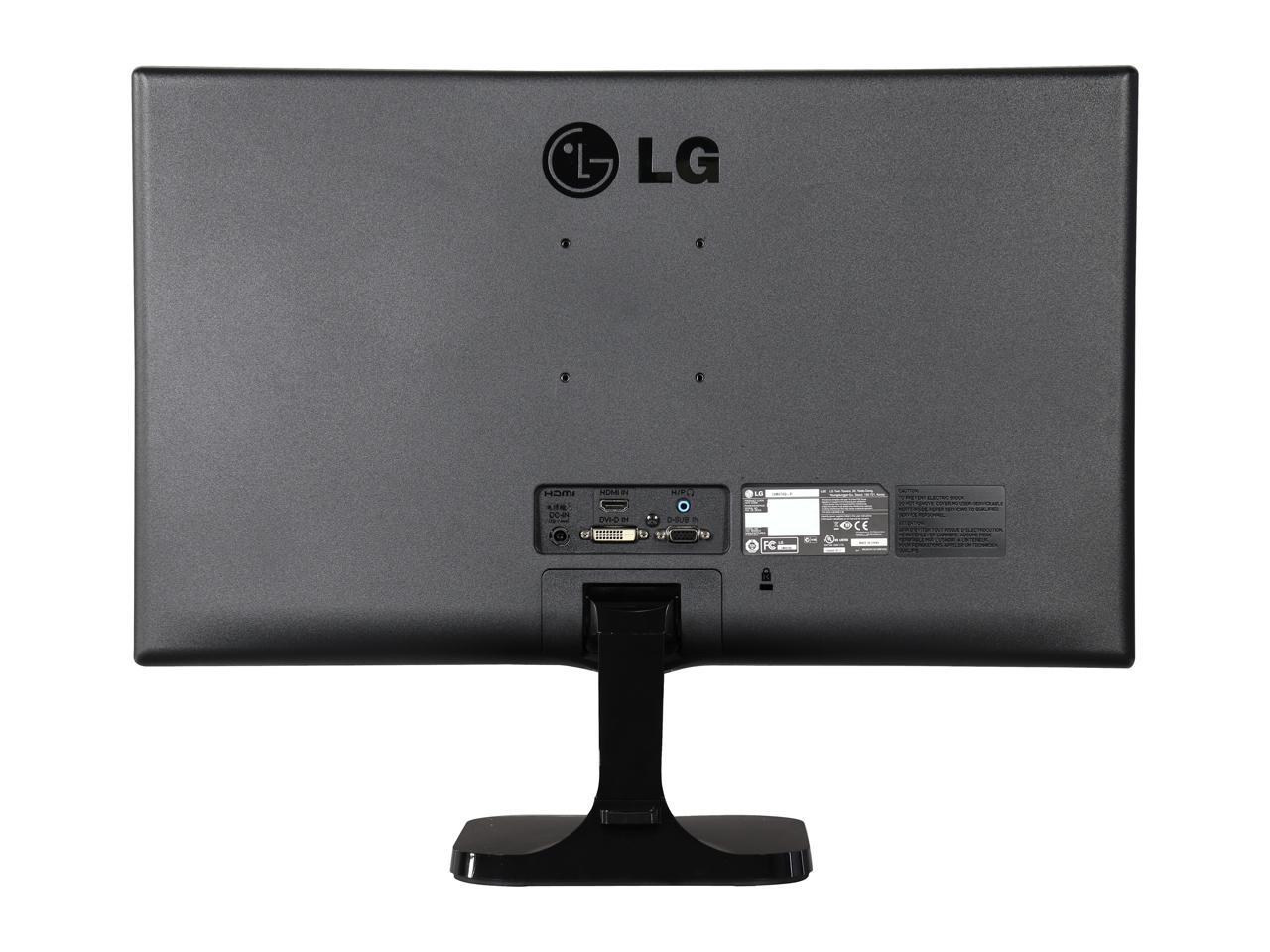 LG 24M47VQ-P Black 24" TN 2ms Flicker Safe Widescreen LED Class Monitor Full HD 1920 x 1080 60 Hz 4-Way Screen Split Reader Mode sRGB 72% HDMI D-Sub