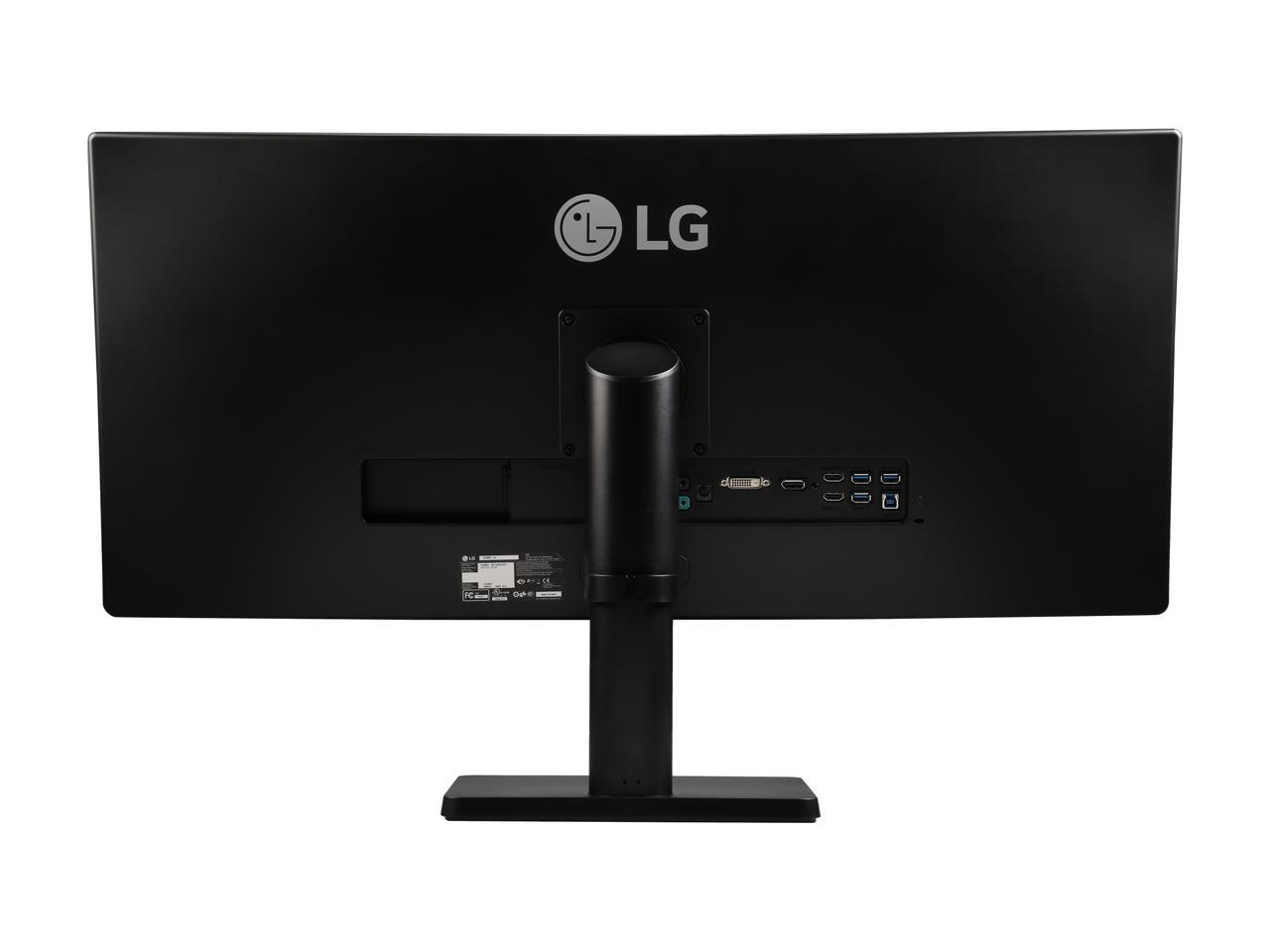 LG 34UB67-B Black 34" 21:9 UltraWide IPS LED Backlight LCD Monitor, DVI, HDMI, DisplayPort, USB, Built-in Speakers 300 cd/m2, Tilt Swivel Height Adjustable