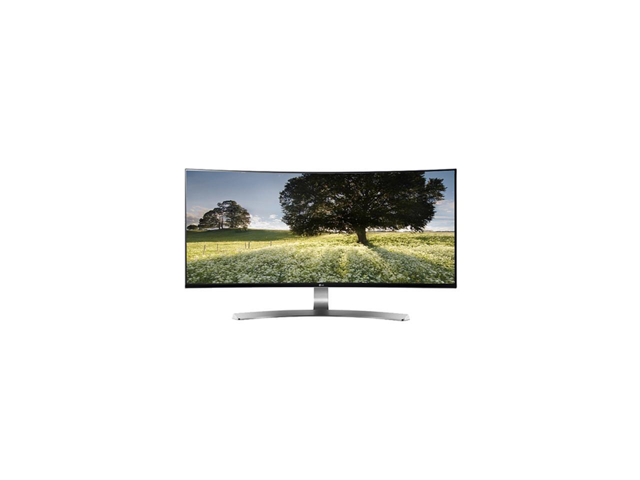 LG 34UC98-W 34" Curved FreeSync IPS Monitor 3440 x 1440 WQHD 5ms 21:9 UltraWide On-Screen Control with 4-way Screen Split, Thunderbolt 2.0 and USB 3.0 Quick Charge