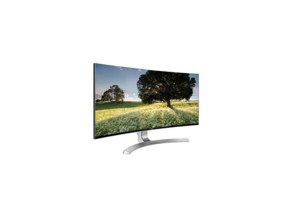 LG 34UC98-W 34" Curved FreeSync IPS Monitor 3440 x 1440 WQHD 5ms 21:9 UltraWide On-Screen Control with 4-way Screen Split, Thunderbolt 2.0 and USB 3.0 Quick Charge