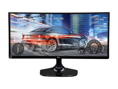 LG 25UM58-P 25" Class 21:9 UltraWide Full HD IPS Monitor 5ms 2560 x 1080 75 Hz Refresh Rate Flicker Safe Black Stabilizer and On Screen Control w/ Screen Split 2.0 HDMI