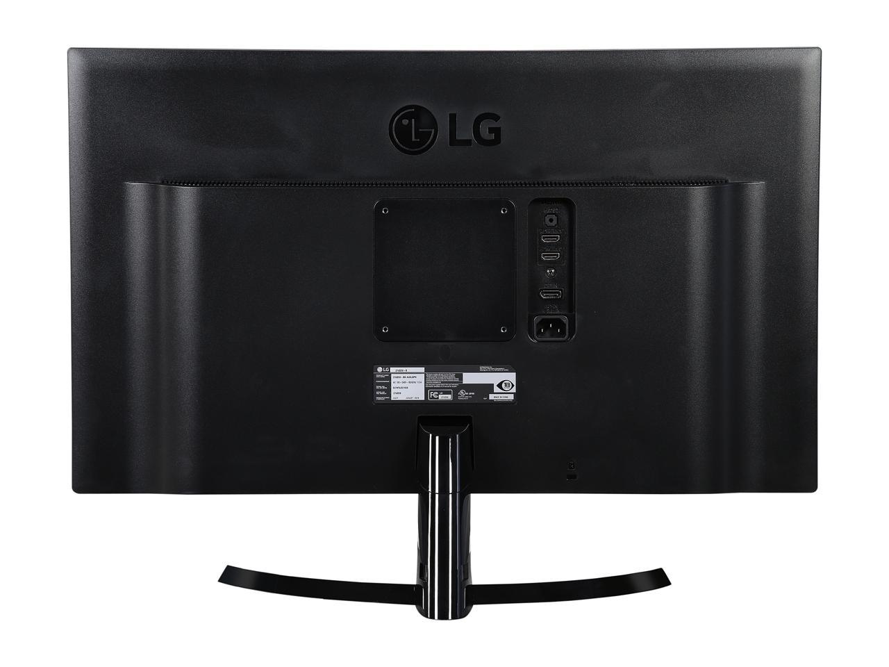 LG 27UD58-B IPS 4K UHD Free-Sync Gaming Monitor, 3840 x 2160, 1000:1 Contrast Ratio, DisplayPort, HDMI, Tilt, VESA Compatible