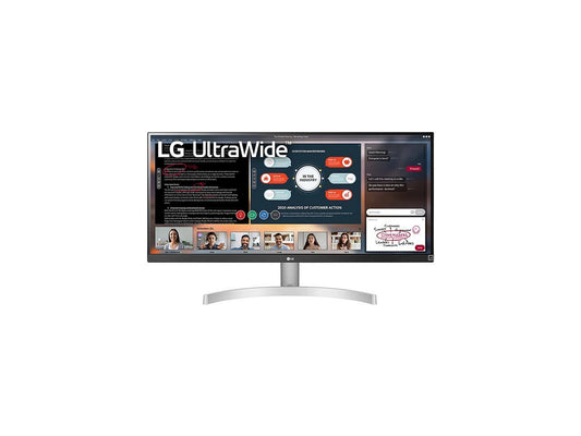 LG UltraWide 29WN600-W 29" WFHD 2560 x 1080 5 ms (GTG at Faster) 75 Hz HDMI, DisplayPort RADEON FreeSync Built-in Speakers Monitor