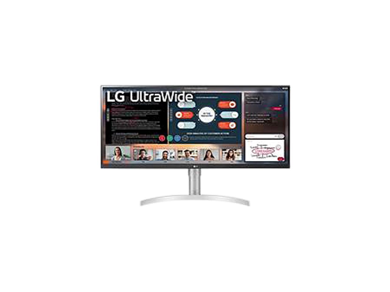 LG 34WN650-W.AUS 34" WFHD 2560 x 1080 75Hz, 2 x HDMI, DisplayPort, AMD FreeSync, DisplayHDR 400, Built-in Speakers IPS Monitor