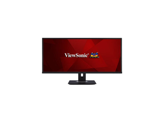ViewSonic VG3448 34" WQHD 3440x1440 5ms 2xHDMI DisplayPort Mini DisplayPort USB Hub Built-in Speakers Backlit Widescreen LED LCD Monitor