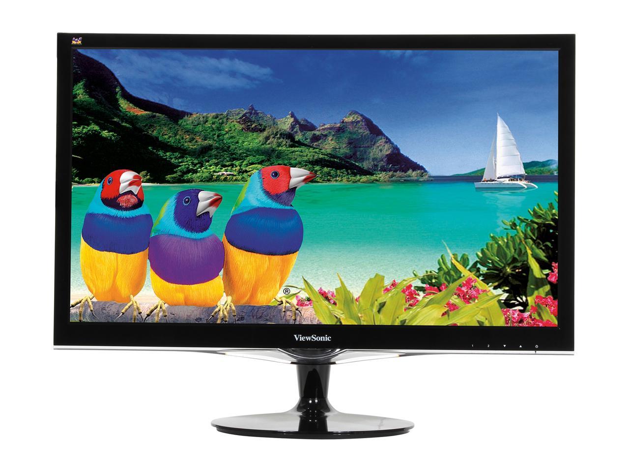 ViewSonic VX2452MH 24" (Actual size 23.6") Full HD 1920 x 1080 2ms (GTG) HDMI DVI-D VGA Built-in Speakers Anti-Glare LED Backlit LCD Gaming Monitor