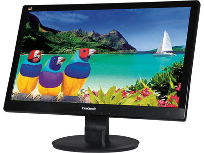 ViewSonic VA2055SA Black 19.5" Widescreen LED Backlight LCD Full HD 1080P Monitor, 250 cd/m2 3000:1, D-Sub, VESA mountable