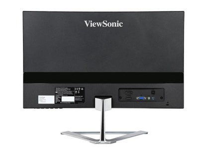 ViewSonic VX2276-SMHD Black 22" Full HD 1920 x 1080 HDMI VGA DisplayPort Built-in Speakers SuperClear UltraSlim Frameless Anti-Glare Backlit LED IPS Monitor