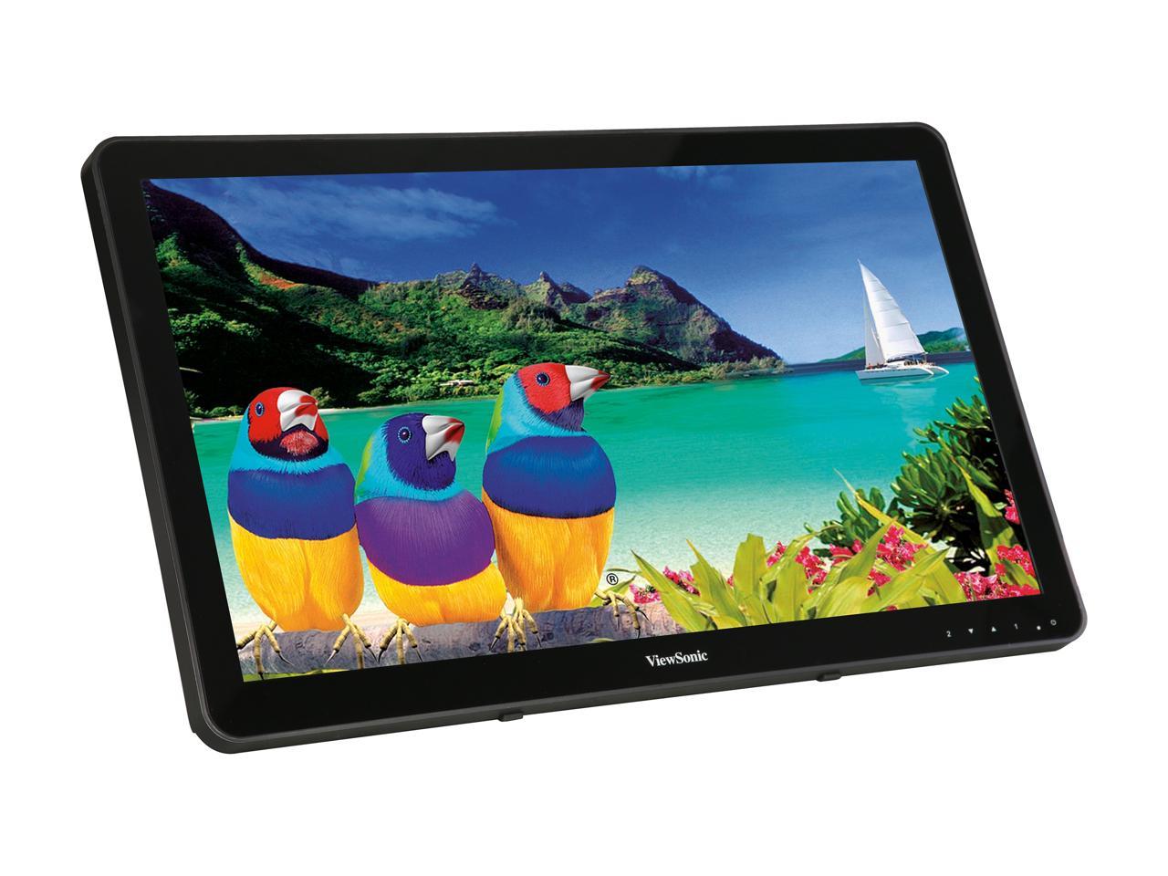ViewSonic TD2430 24" Touch Monitor, 1920 x 1080, 50,000,000:1 Contract Ratio, 250cd/m2, 10-point Multi-touch, 178/178 Ultra-wide Viewing Angles, DisplayPort, HDMI&VGA, Build-in Speaker