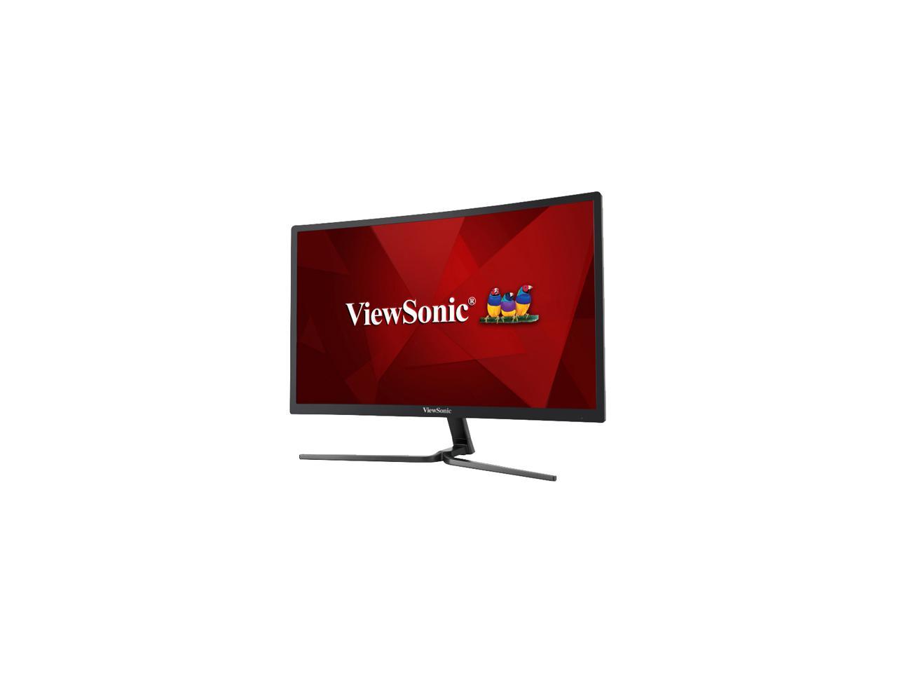 ViewSonic VX2458-C-MHD 24" (23.6" Actual size) Full HD 1920 x 1080 1ms 144Hz DVI HDMI DisplayPort AMD FreeSync Built-in Speakers Backlit LED Curved Gaming Monitor