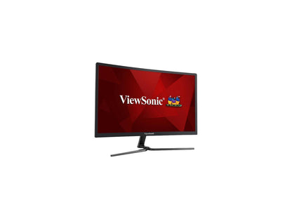 ViewSonic VX2458-C-MHD 24" (23.6" Actual size) Full HD 1920 x 1080 1ms 144Hz DVI HDMI DisplayPort AMD FreeSync Built-in Speakers Backlit LED Curved Gaming Monitor