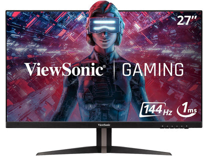 ViewSonic VX2768-2KP-MHD 27 Inch Frameless WQHD 1440p 144Hz 1ms IPS Gaming Monitor with FreeSync Premium, Eye Care, HDMI and DisplayPort