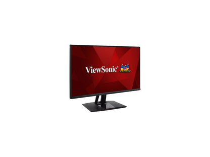 ViewSonic VP2756-4K 27 Inch Premium IPS 4K Frameless Ergonomic Monitor with Color Accuracy, Pantone Validated, Factory Calibrated, HDMI, DisplayPort and USB Type C for Professional Home and Office