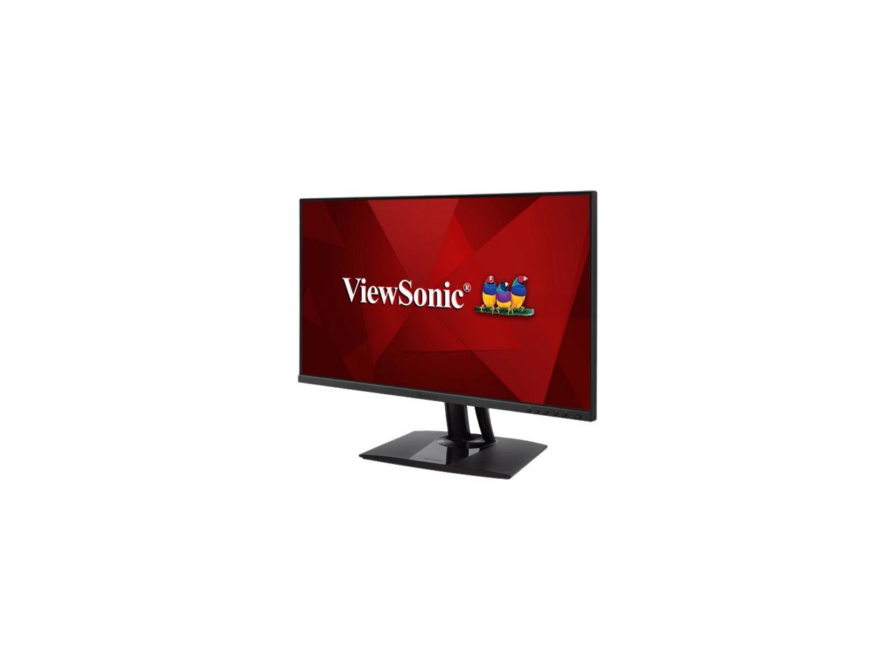 ViewSonic VP2756-4K 27 Inch Premium IPS 4K Frameless Ergonomic Monitor with Color Accuracy, Pantone Validated, Factory Calibrated, HDMI, DisplayPort and USB Type C for Professional Home and Office