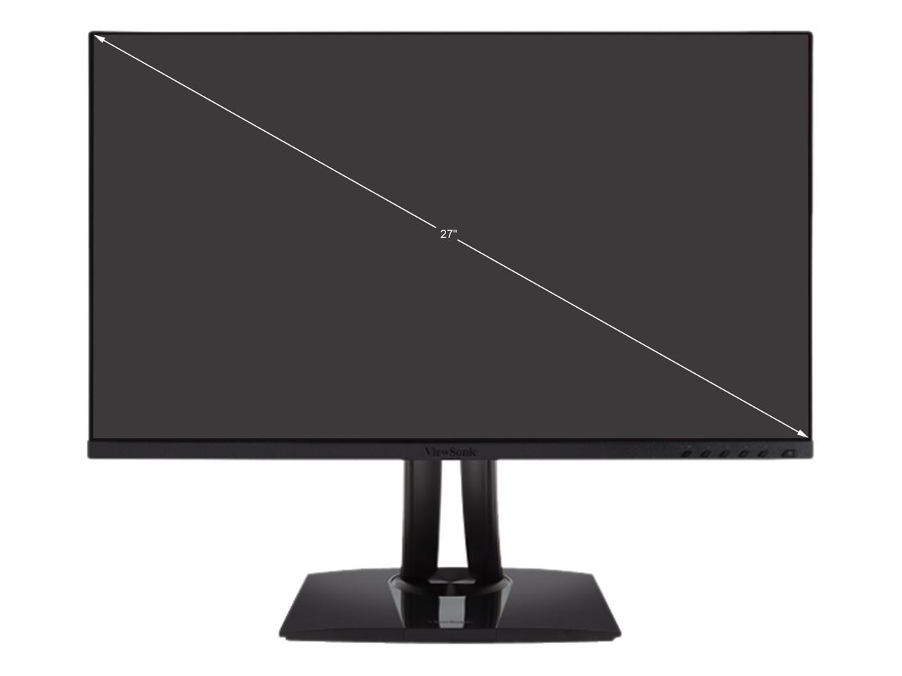 ViewSonic VP2756-4K 27 Inch Premium IPS 4K Frameless Ergonomic Monitor with Color Accuracy, Pantone Validated, Factory Calibrated, HDMI, DisplayPort and USB Type C for Professional Home and Office