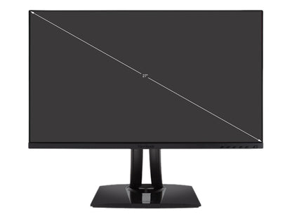 ViewSonic VP2756-4K 27 Inch Premium IPS 4K Frameless Ergonomic Monitor with Color Accuracy, Pantone Validated, Factory Calibrated, HDMI, DisplayPort and USB Type C for Professional Home and Office