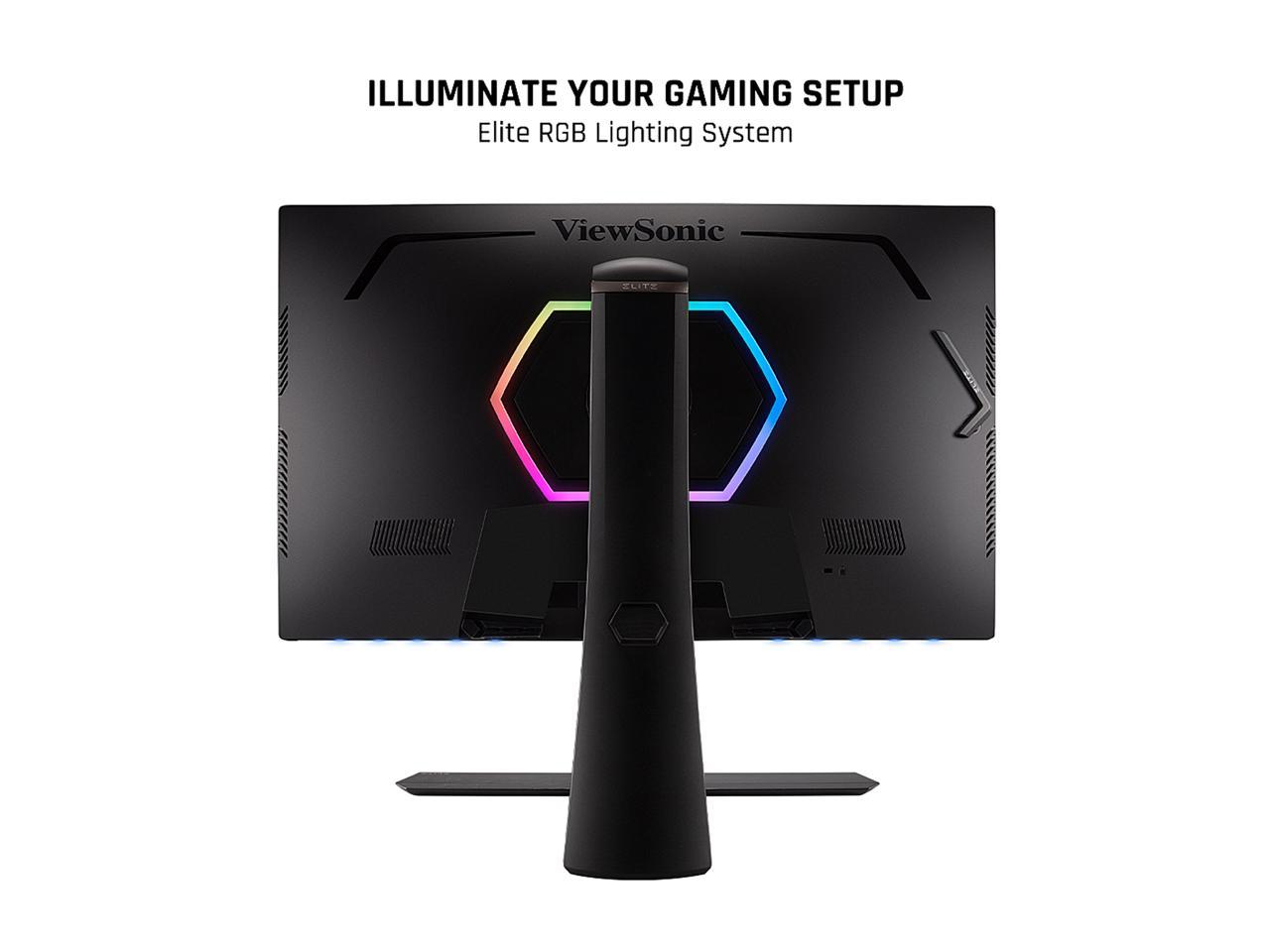 ViewSonic ELITE XG320Q 32 Inch 1440p QHD Gaming Monitor with 175Hz, 0.5ms, HDR 600, G-Sync Compatible, 99% Adobe RGB, HDMI, DisplayPort, and Advanced Ergonomics for Esports