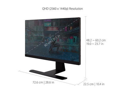 ViewSonic ELITE XG320Q 32 Inch 1440p QHD Gaming Monitor with 175Hz, 0.5ms, HDR 600, G-Sync Compatible, 99% Adobe RGB, HDMI, DisplayPort, and Advanced Ergonomics for Esports