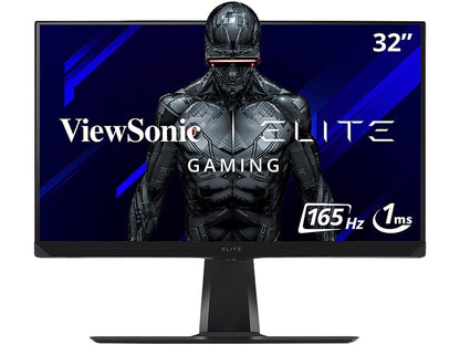 ViewSonic ELITE XG320U 32 Inch 4K UHD Gaming Monitor with 150Hz, 1ms, HDR 600, FreeSync Premium Pro, HDMI, DisplayPort, USB, and Advanced Ergonomics for Esports