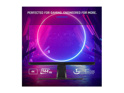 ViewSonic ELITE XG320U 32 Inch 4K UHD Gaming Monitor with 150Hz, 1ms, HDR 600, FreeSync Premium Pro, HDMI, DisplayPort, USB, and Advanced Ergonomics for Esports