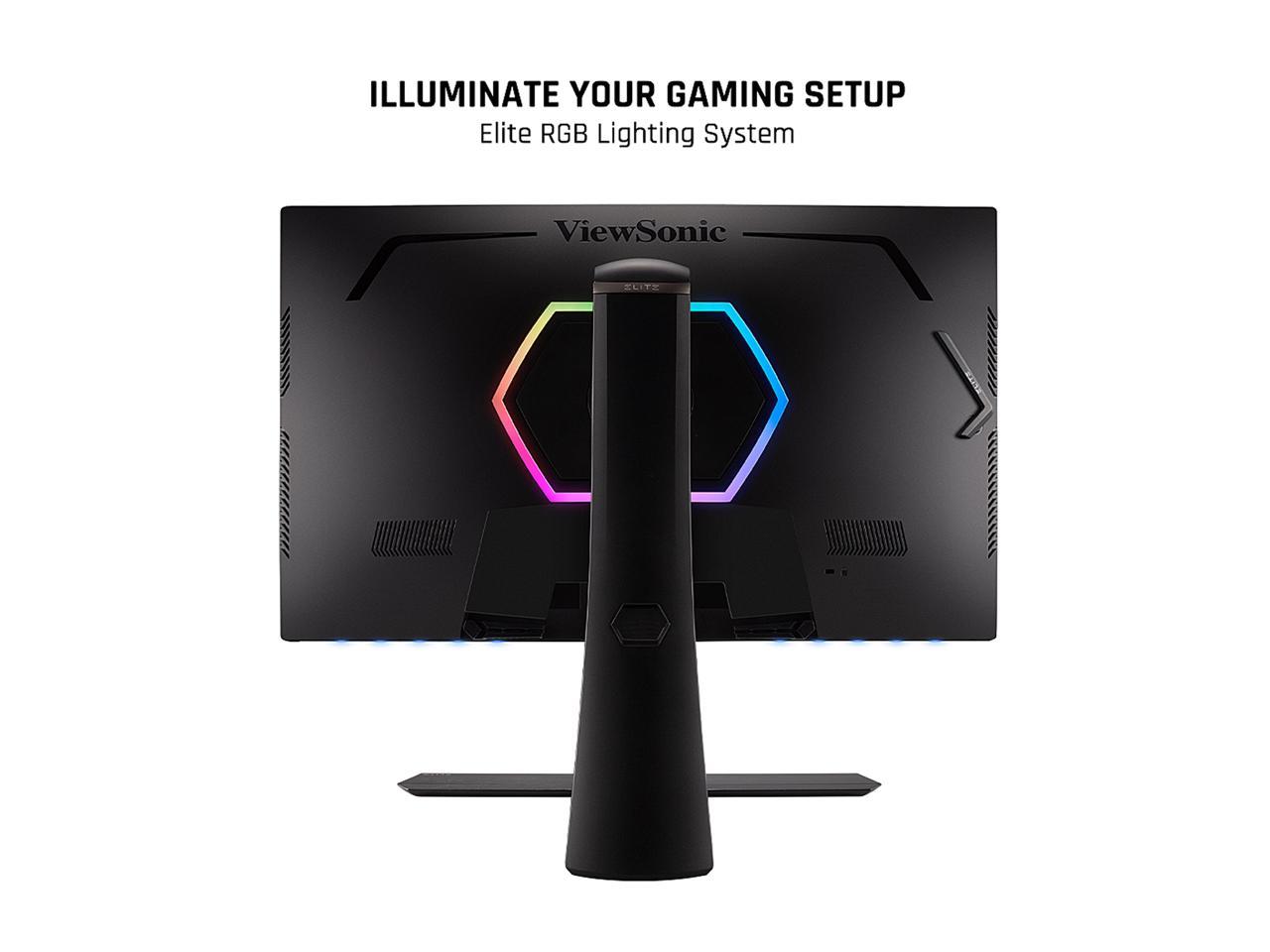 ViewSonic ELITE XG320U 32 Inch 4K UHD Gaming Monitor with 150Hz, 1ms, HDR 600, FreeSync Premium Pro, HDMI, DisplayPort, USB, and Advanced Ergonomics for Esports