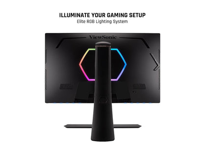 ViewSonic ELITE XG320U 32 Inch 4K UHD Gaming Monitor with 150Hz, 1ms, HDR 600, FreeSync Premium Pro, HDMI, DisplayPort, USB, and Advanced Ergonomics for Esports