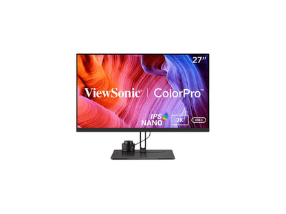 ViewSonic VP2776 27 Inch 1440p Premium USB-C Monitor with 165Hz, ColorPro Wheel, Pantone Validated, Delta E<2 Color Accuracy, HDMI, USB, DisplayPort for Professional Home and Office